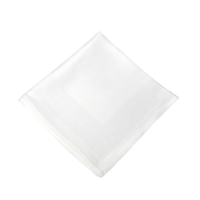 Stoffserviette Baumwolle - Atlaskante | 50 x 50 cm | Weiß...