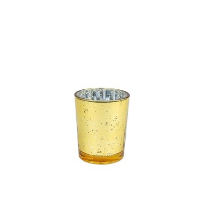 Teelichtglas Bauerngold | H. 7 x D. 5,5 cm [mieten]