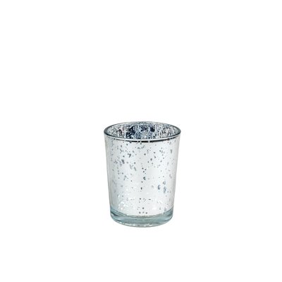 Teelichtglas Bauernsilber | H. 7 x D. 5,5 cm [mieten]