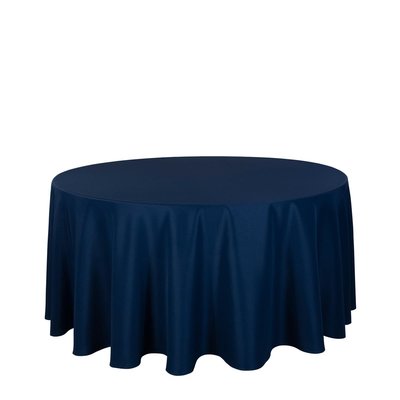 Tischdecke RUND | D. 290 cm | Navy Blau [mieten]