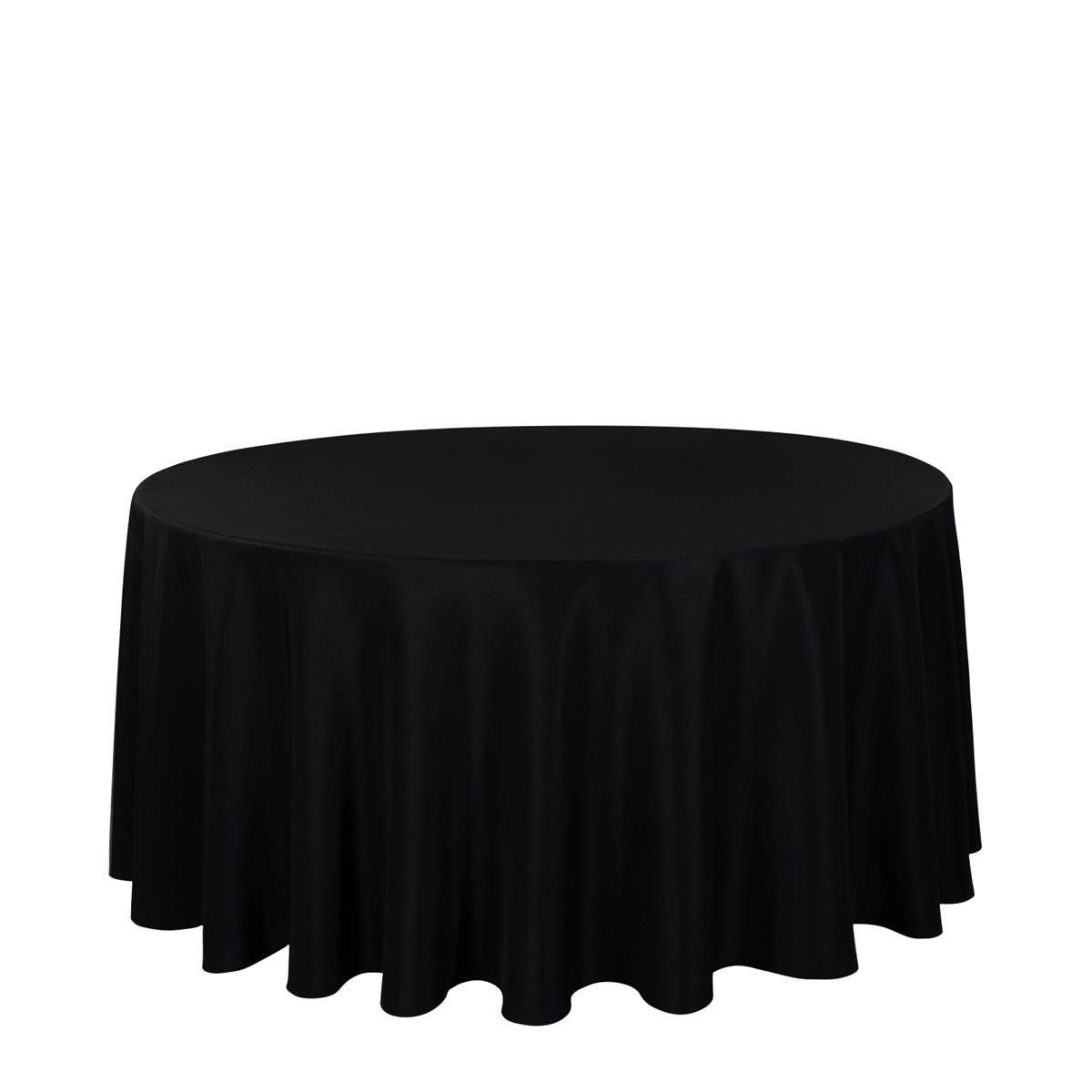 Runde Tischdecke Schwarz mieten -Eventdeko-For-Rent, 15,98 €