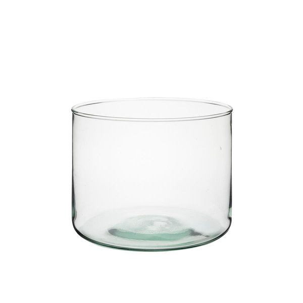 Vase ZYLINDER Klar | H.12 x D.16 cm | Glas [mieten]
